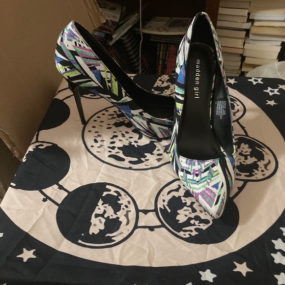 Madden girl size 8.5 m heels multicolored - Picture 7 of 8